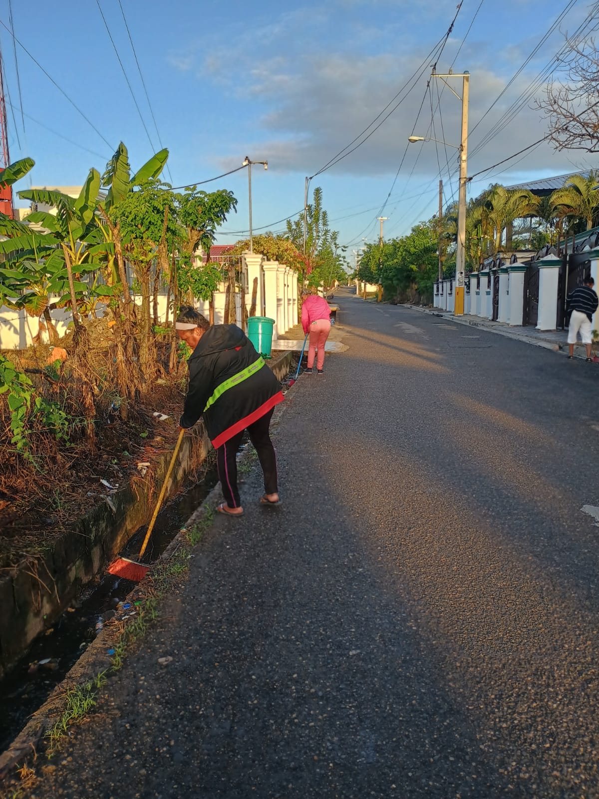 Barrido de Calle que Conduce al Hospital Municipal de Rio Verde Arriba.